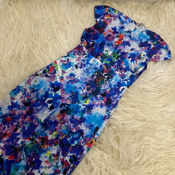 BLACK HALO Floral Print Knee-Length Dress - Picture 13 of 13